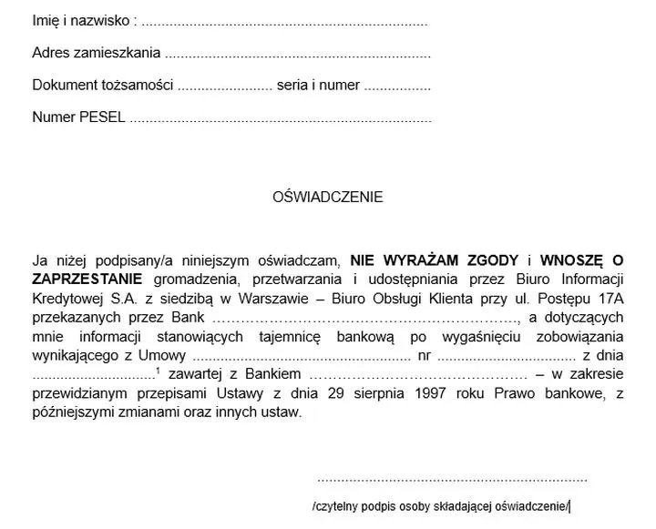 Jak skutecznie złożyć wniosek o usunięcie danych z BIK? Wzór i procedura krok po kroku