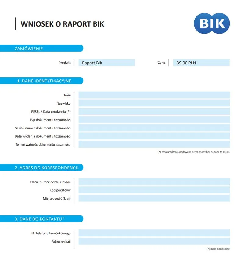 Wniosek o usunięcie danych BIK krok po kroku